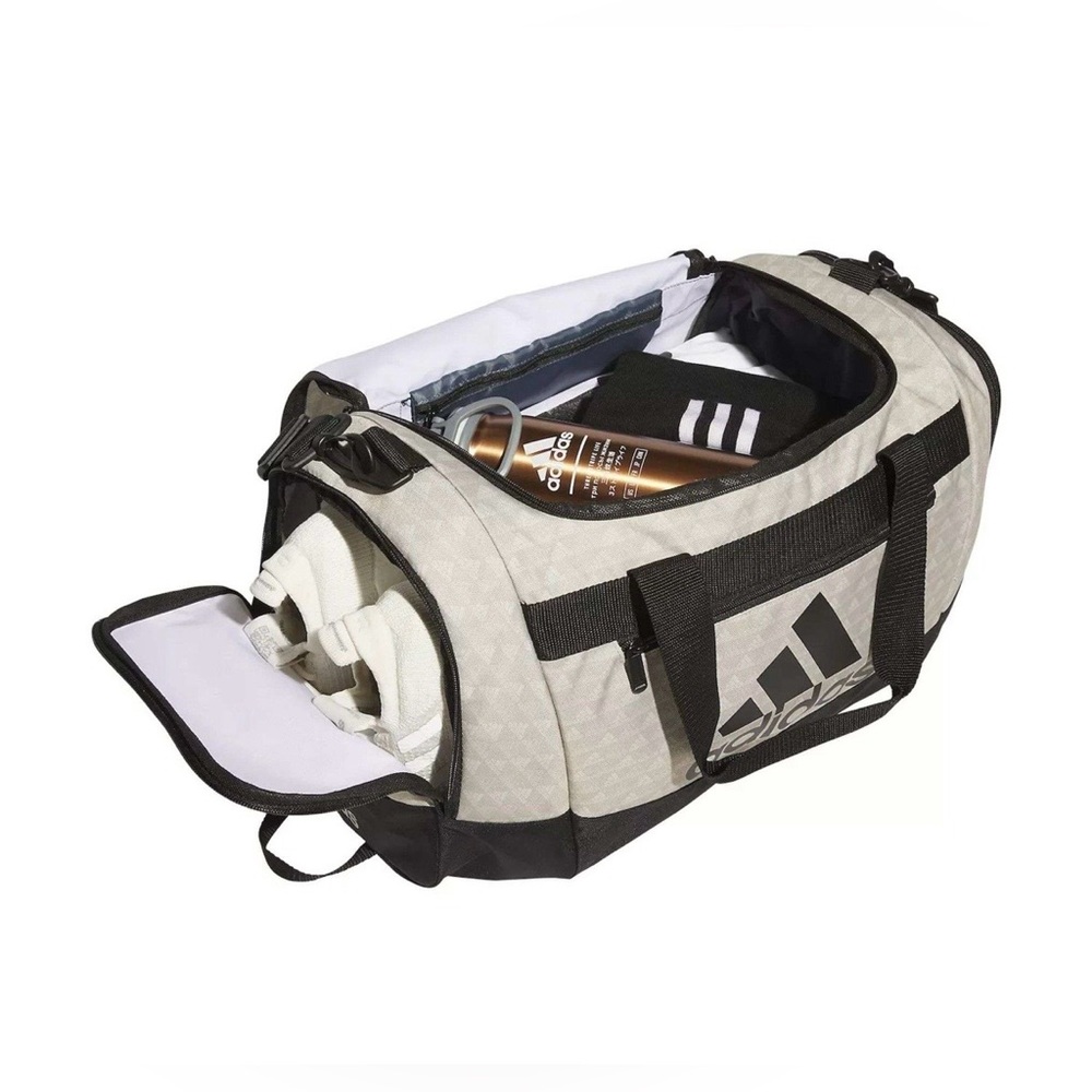 Adidas Black and White Men's Duffel Bag - Picture 4 of 7